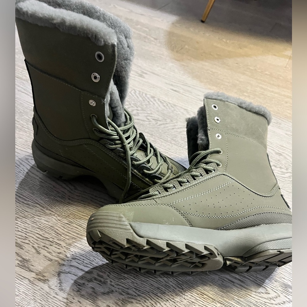 Olive Green Women's Winter Boots